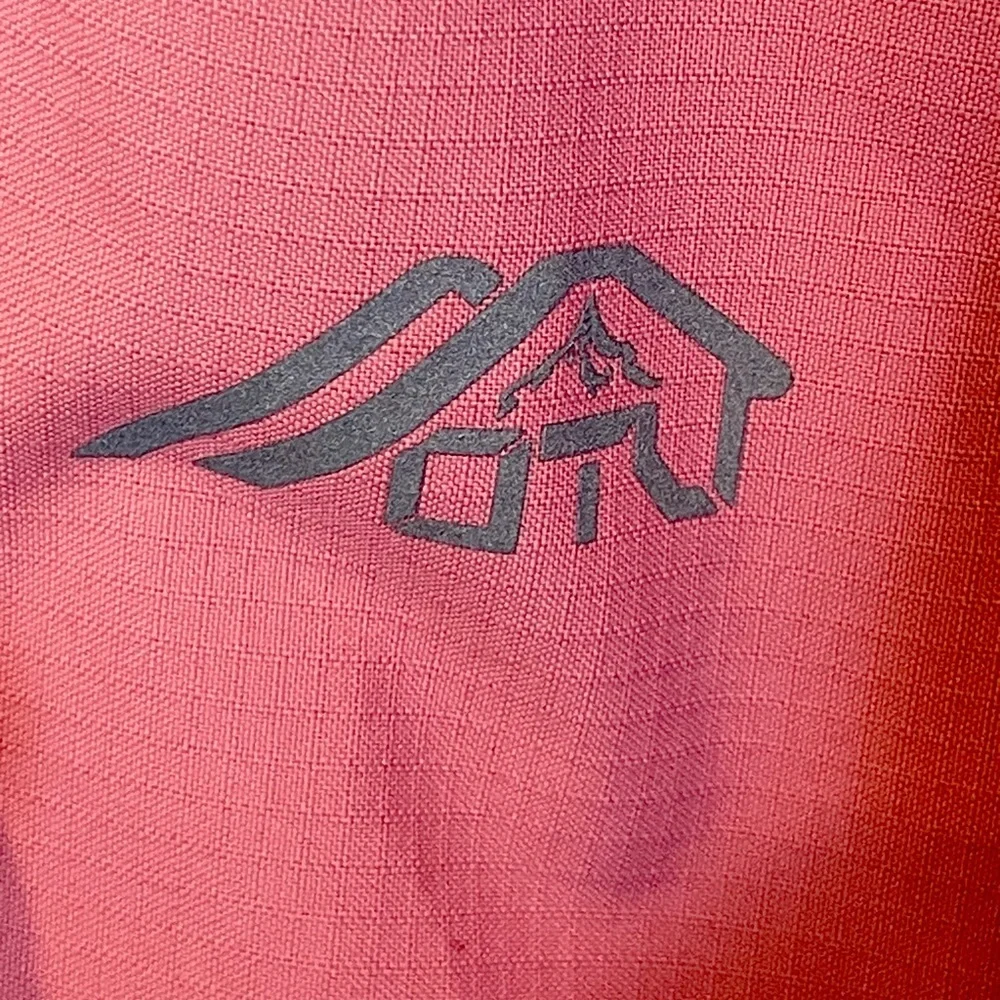 Women's Shell Jacket OTU Large Hooded Rain Hiking Camping Outdoors Mauve Pink